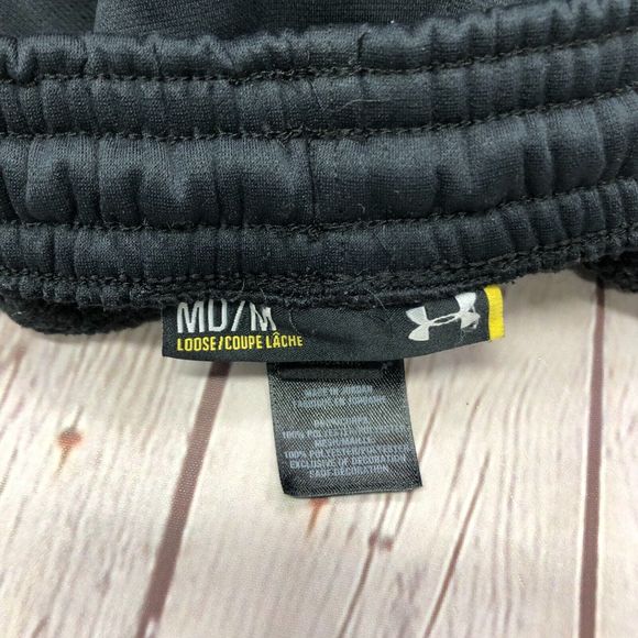 Under Armour Men Active Pants Sweatpants Size Medium Black B229 -30 - Picture 8 of 16